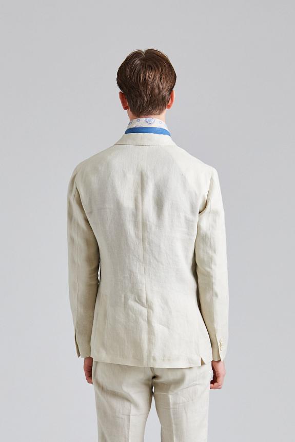 LARDINI Double Breasted Roma Jacket Beige-5